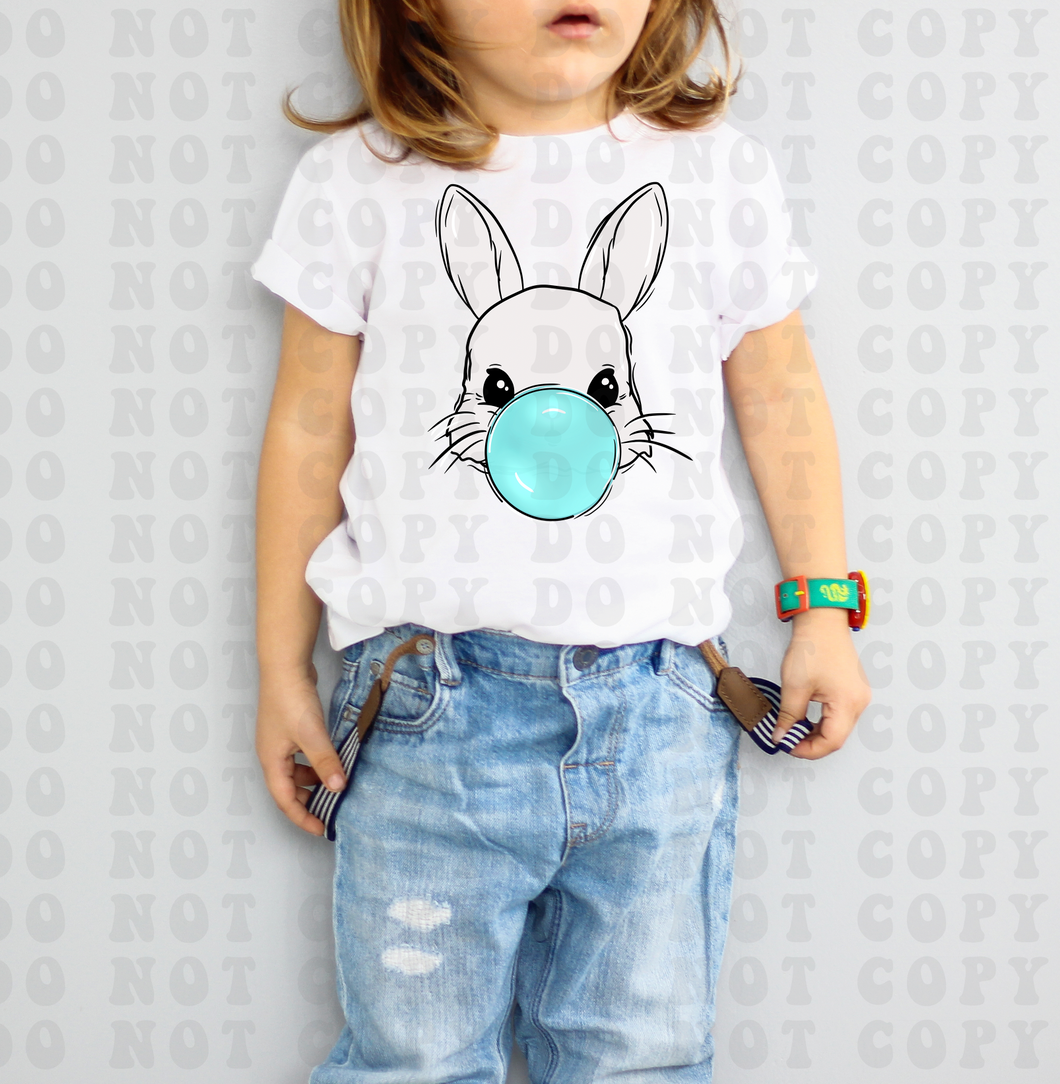 Blue Bubblegum Bunny